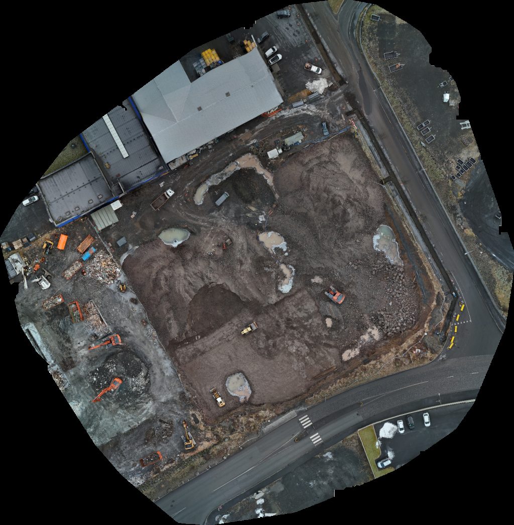 Drone map of Steinprýði ehf Verkstæði Fiskvinnslan Kambur hf Aerial drone map in Hafnarfjörður, Hafnarfjar Arkaupsta Ur, IS