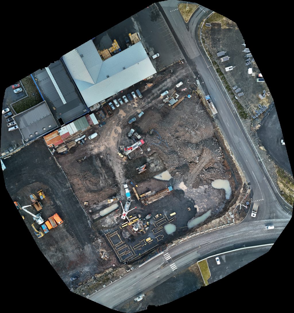 Drone map of Steinprýði ehf Verkstæði Fiskvinnslan Kambur hf Aerial drone map in Hafnarfjörður, Hafnarfjar Arkaupsta Ur, IS