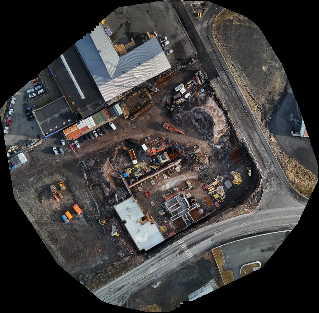 Drone map of Steinprýði ehf Verkstæði Fiskvinnslan Kambur hf Aerial drone map in Hafnarfjörður, Hafnarfjar Arkaupsta Ur, IS