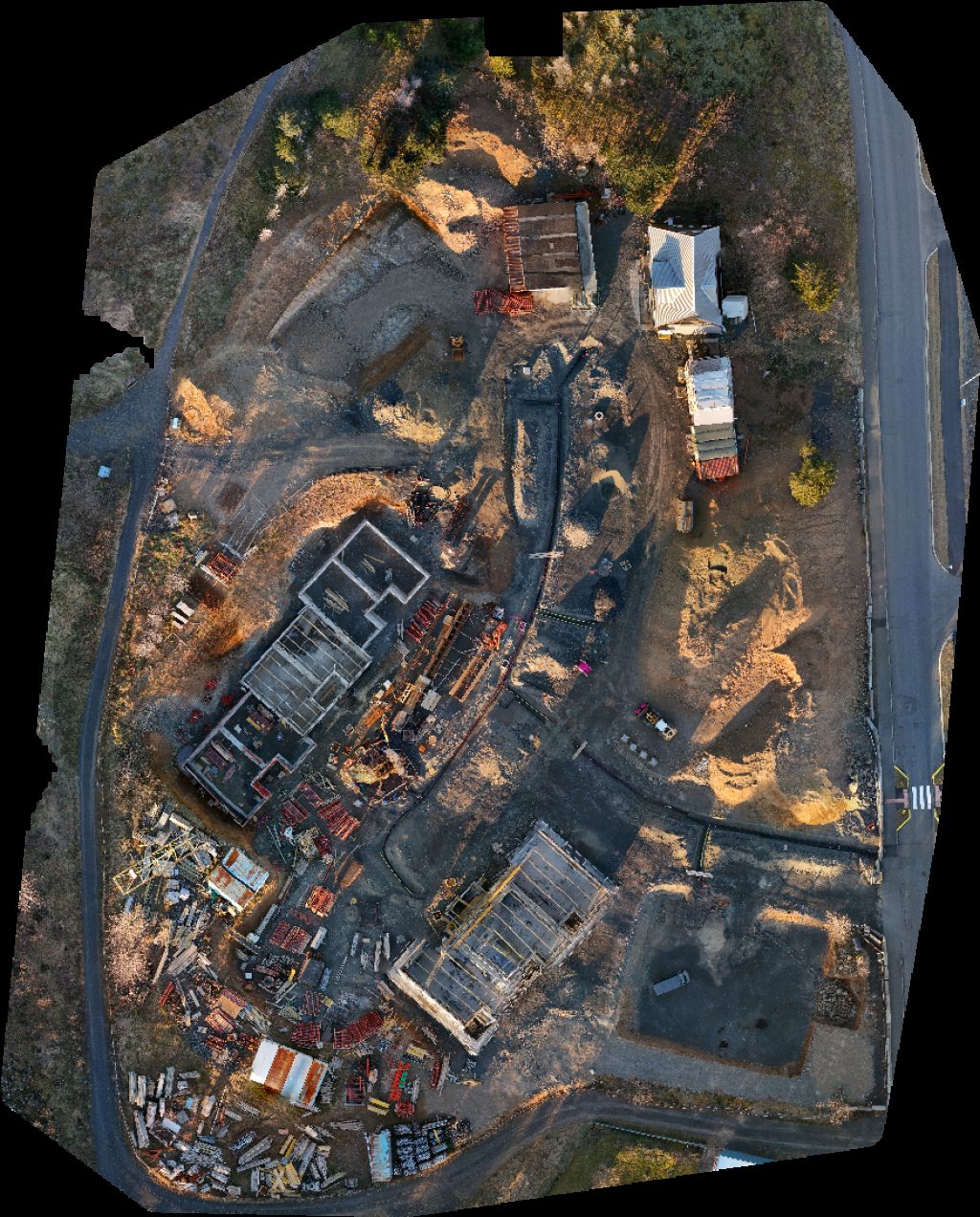 Drone map of Frost Fire Boutique Hotel Restaurant Varma Aerial drone map in Hveragerði, Hverager Isb R, IS