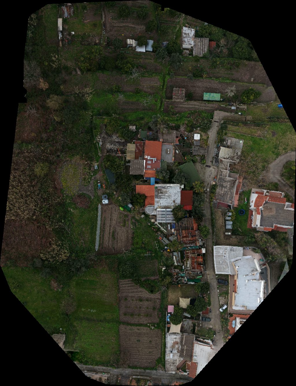 Drone map of Al Punto Rosso Casa Vacanze Bosco d Argento in casa vacanze bosco Aerial drone map in Ischia, Campania, IT