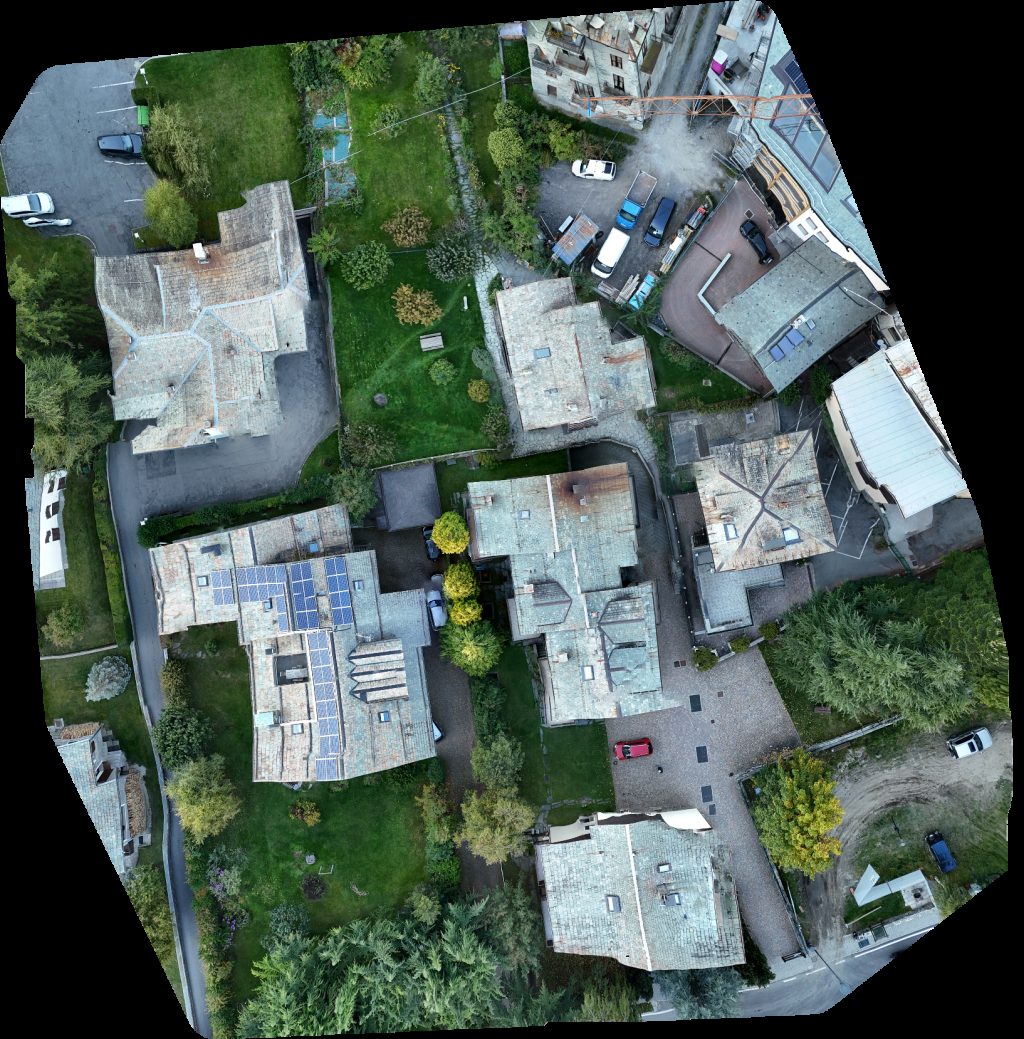 Drone map of Birrificio Reit Birra Stelvio EXPERIENCE BICYCLE CAFE Aerial drone map in Bormio, Lombardia, IT