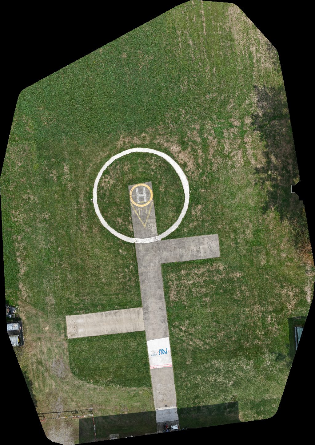 Drone map of IMETS Research Development Aviosuperficie Pegasus in busano stab fils Aerial drone map in Città Metropolitana di Torino, Piemonte, IT