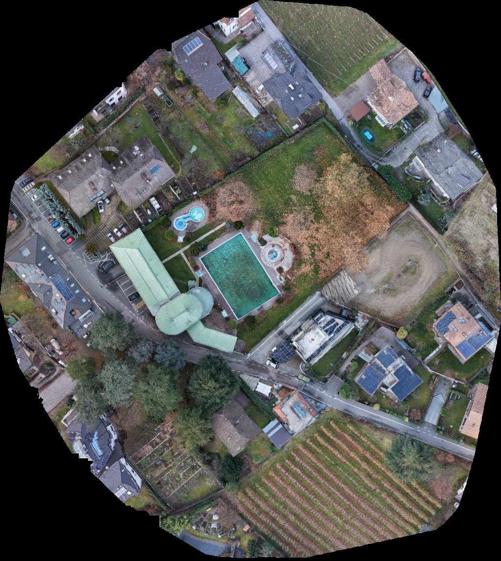 Drone map of Lido di Herzbluat_architecture Aerial drone map in Terlano, Trentino Alto Adige, IT