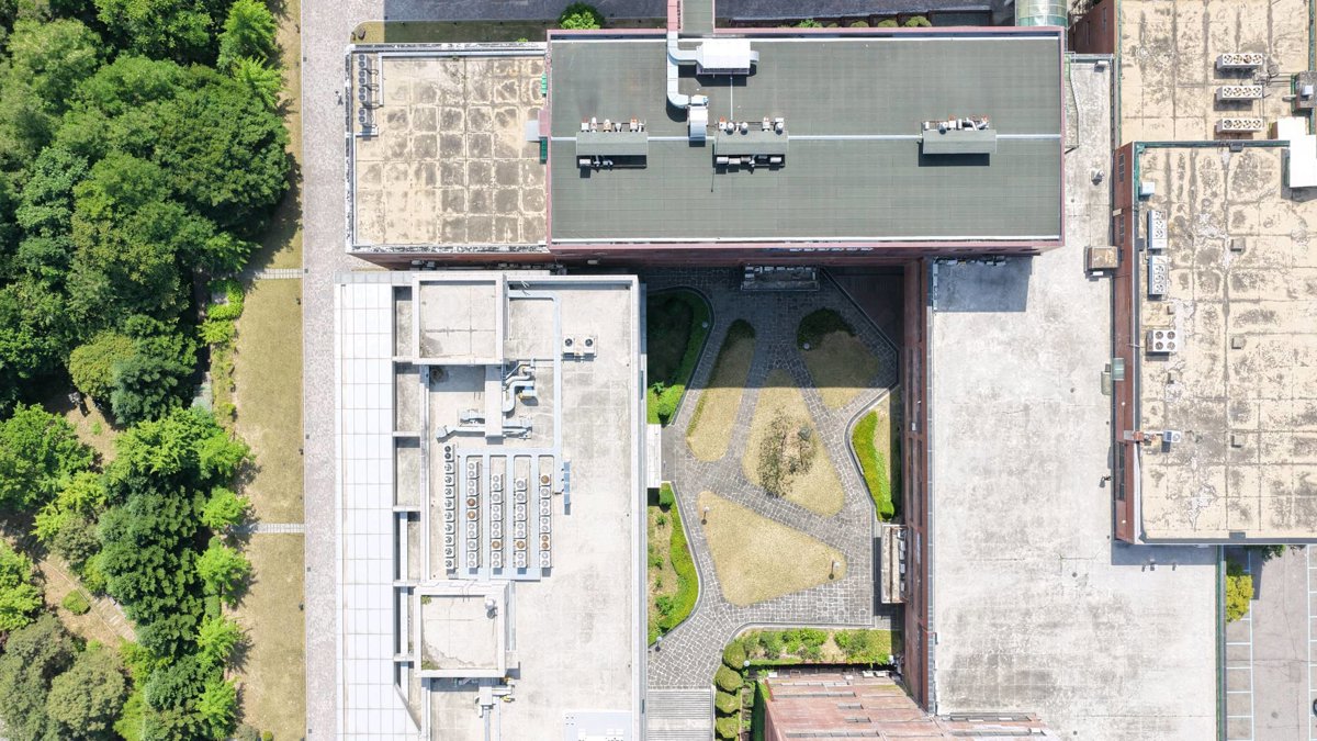Drone 3d model of 한림대학교 대학본부 인문1관 연암관 in 1 Aerial drone 3d model in Chuncheon, Gangwon Do, KR