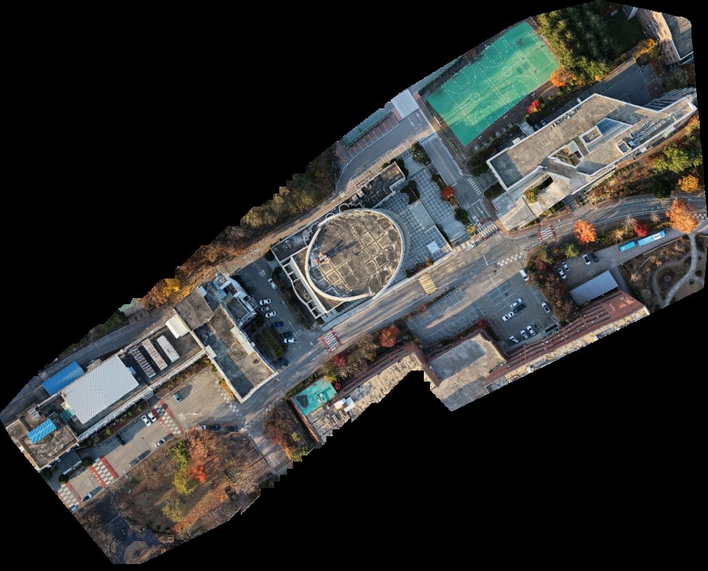 Drone map of 한림대학교 일송아트홀 인문2관 in 1 Aerial drone map in Chuncheon, Gangwon Do, KR