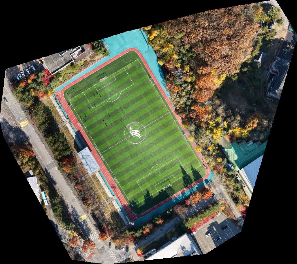 Drone map of 한림대학교 축구장 일송스타디움 in 1 Aerial drone map in Chuncheon, Gangwon Do, KR
