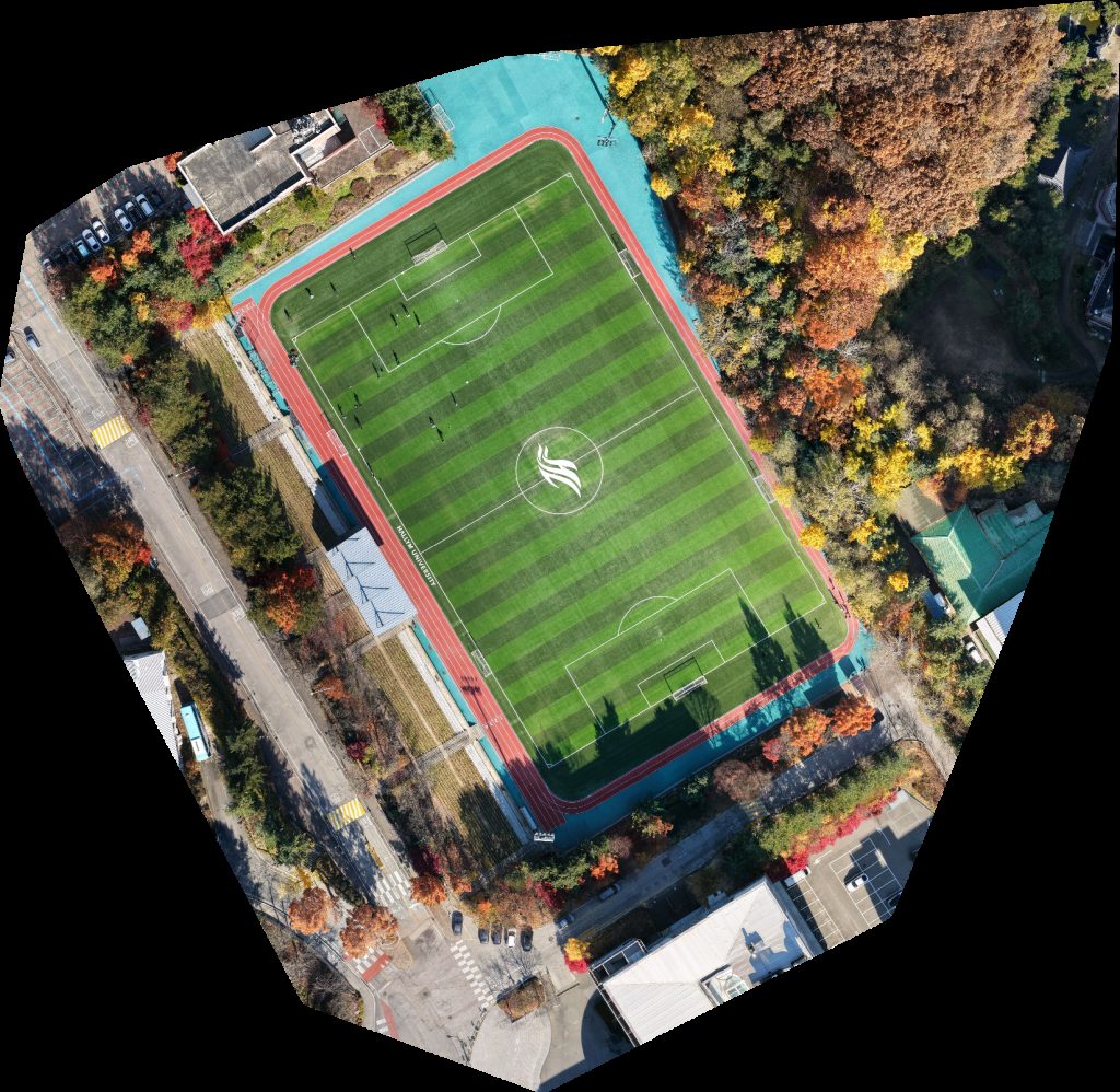 Drone map of 한림대학교 축구장 일송스타디움 in 1 Aerial drone map in Chuncheon, Gangwon Do, KR