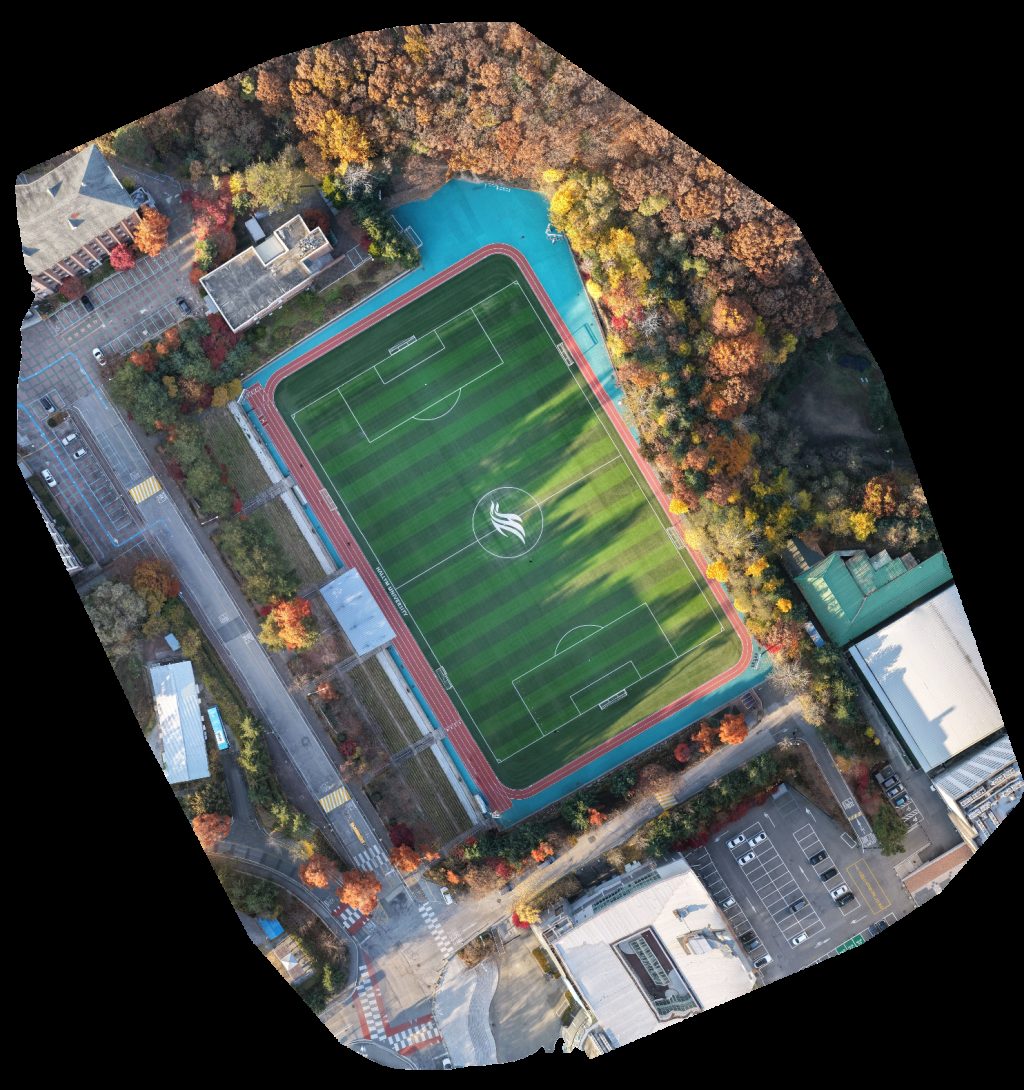 Drone map of 한림대학교 축구장 일송스타디움 in 1 Aerial drone map in Chuncheon, Gangwon Do, KR