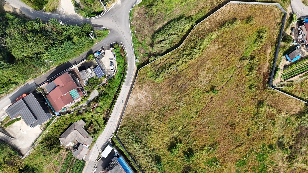 Drone 3d model of Choejingyeong Peompeuka in gachae ri baseball Aerial drone 3d model in Pocheon-si, Region, KR