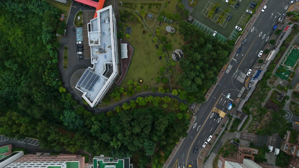 Thumbnail preview for 3D Drone Model of 카페모두강원진로교육원점 강원진로교육원 in Sokcho Si, Region, South Korea