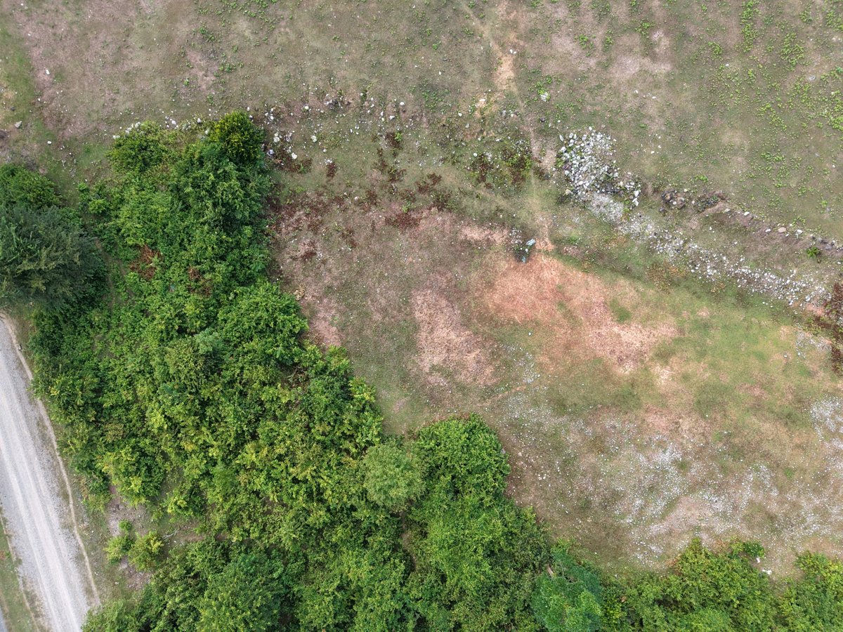 Drone 3d model of ຮ້ານເຂົ້າປຽກແມ່ຈ່ອຍ Noodle soup Han Nam Choi in nam theun 2 Aerial drone 3d model in Ban Lao, Khammouane Province, LA