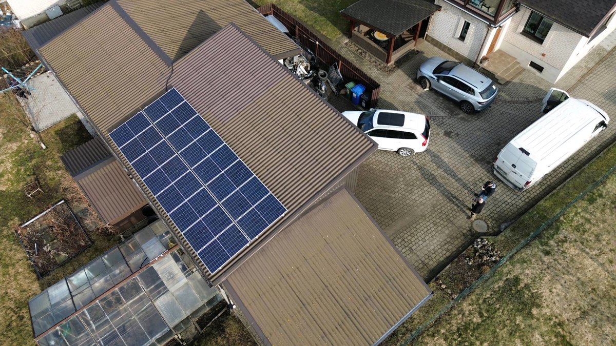 Drone 3d model of Scan technika Dziugrona in lai sąla Aerial drone 3d model in Žiežmariai, Kauno Apskritis, LT