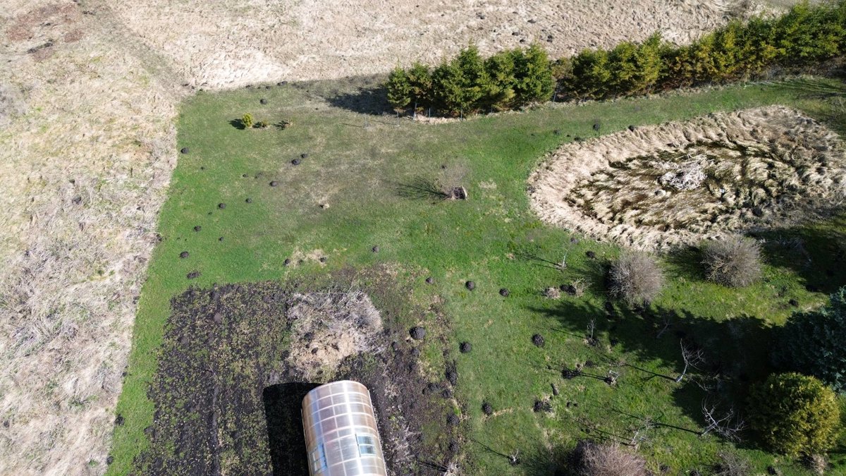 Drone 3d model of Kužių tiltas DGAS aikštelė Aerial drone 3d model in Kužiai, Siauliu Apskritis, LT