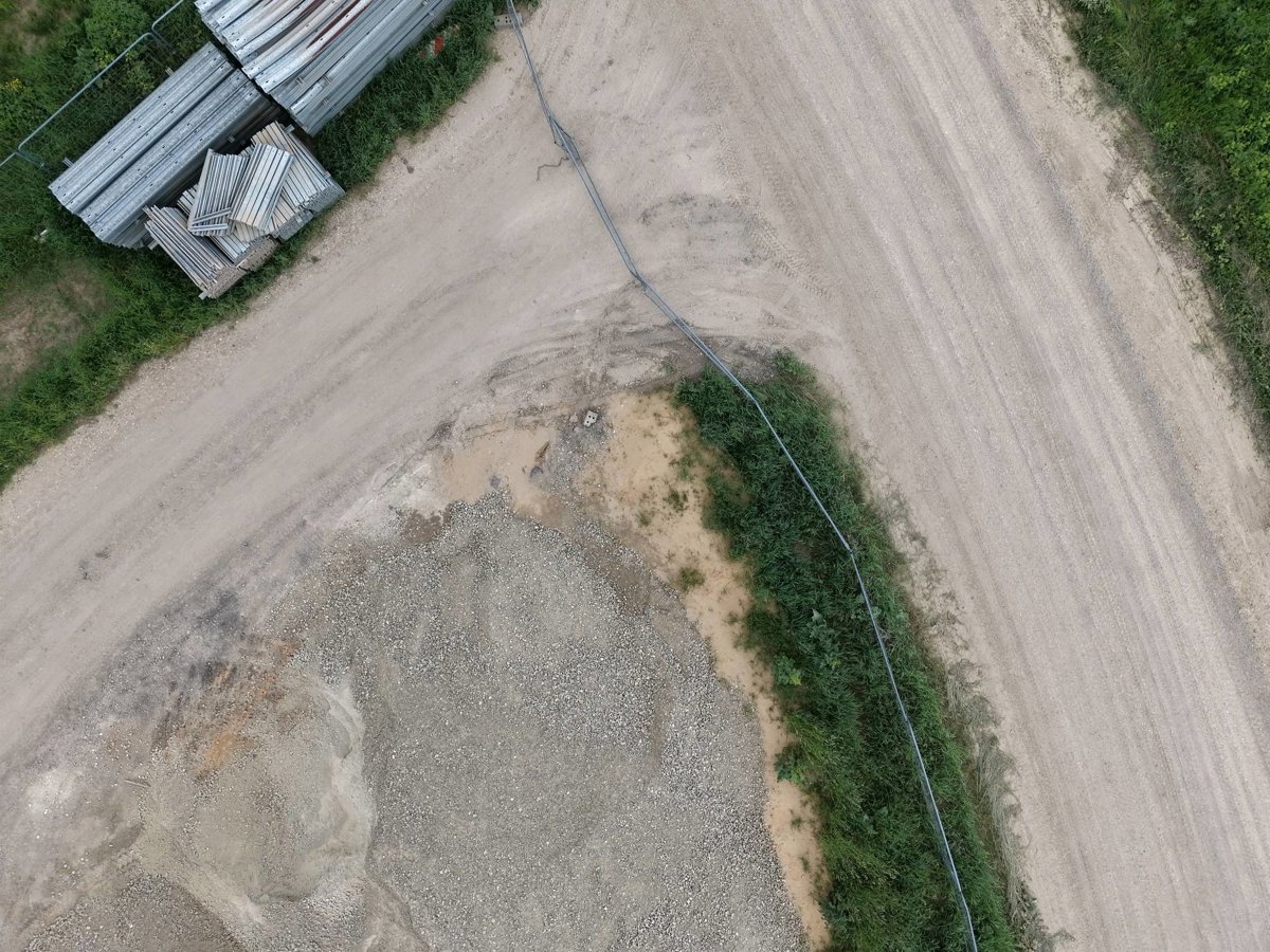 Drone 3d model of Sventes tilts Arone in bajāri pirts banya Aerial drone 3d model in Līksnas pagasts, Augsdaugavas Novads, LV