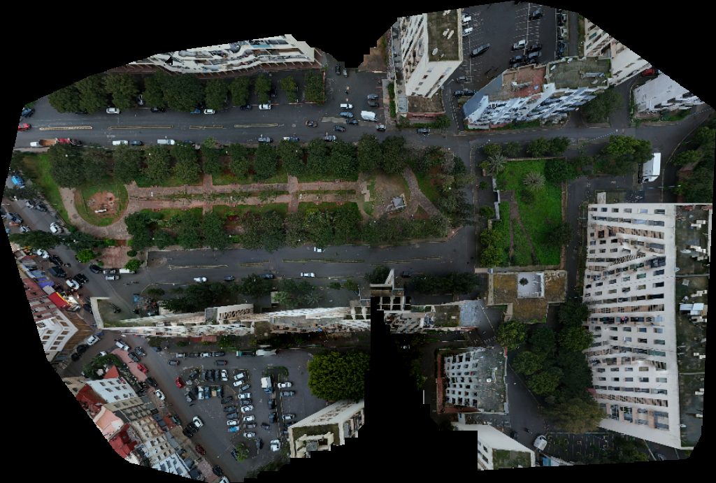 Drone map of Parking حديقة بورنازيل Aerial drone map in Casablanca, Casablanca Settat, MA