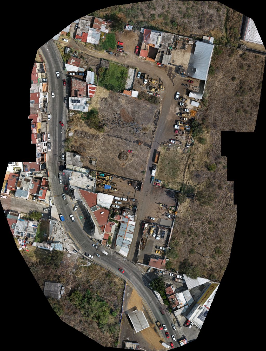 Drone map of Taller Maquinaria pesada PRO 2000 Dental Quinceo in Privada de constituyentes Aerial drone map in Morelia, Mich, MX