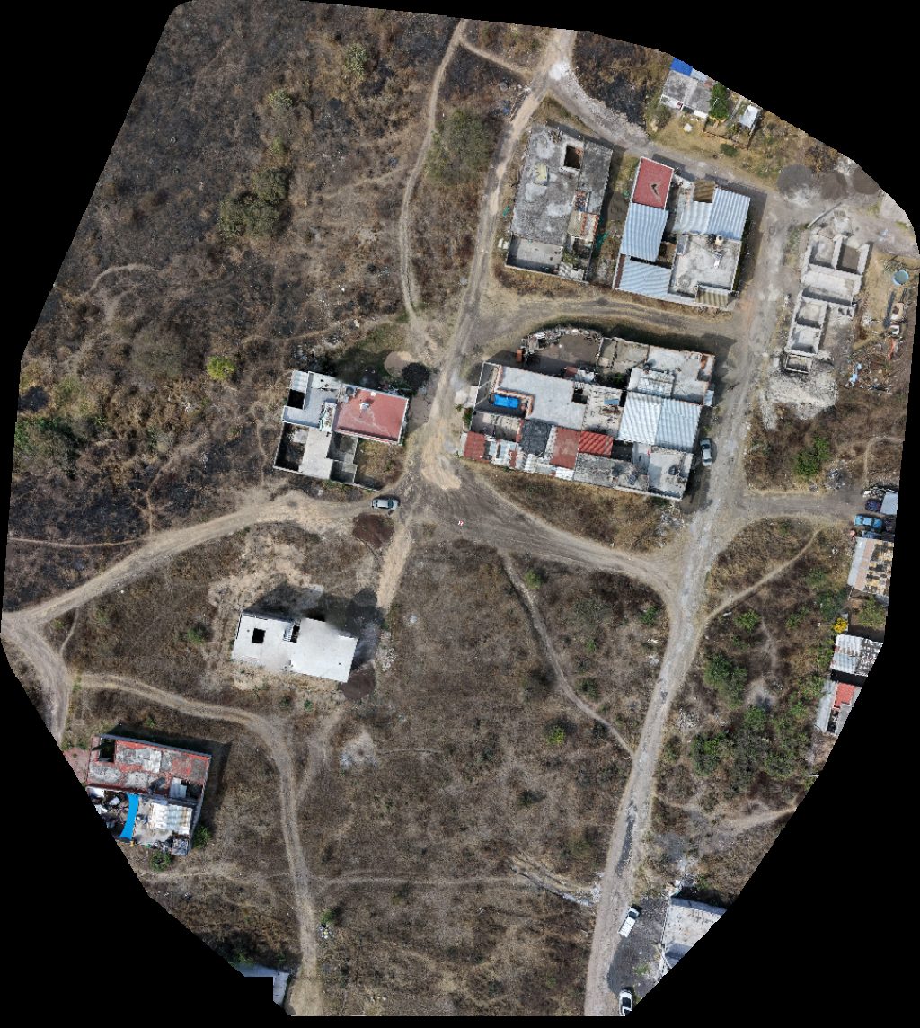 Drone map of Salón Quinta La Huerta Asociación De Colonos Fraccionamiento Interes Social Exhacienda Uruetaro Aerial drone map in Morelia, Mich, MX