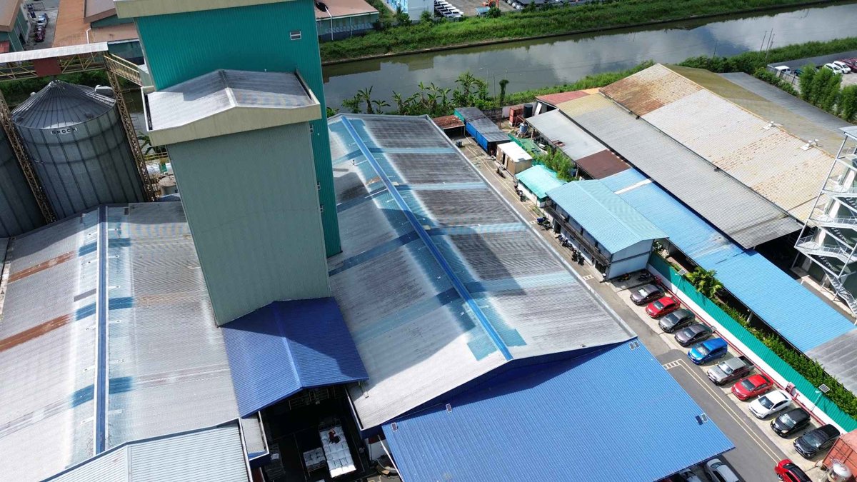 Drone 3d model of FFM Sabah Sdn Bhd Lamitech International Head Office in Taman Kolombong Aerial drone 3d model in Kota Kinabalu, Sabah, MY