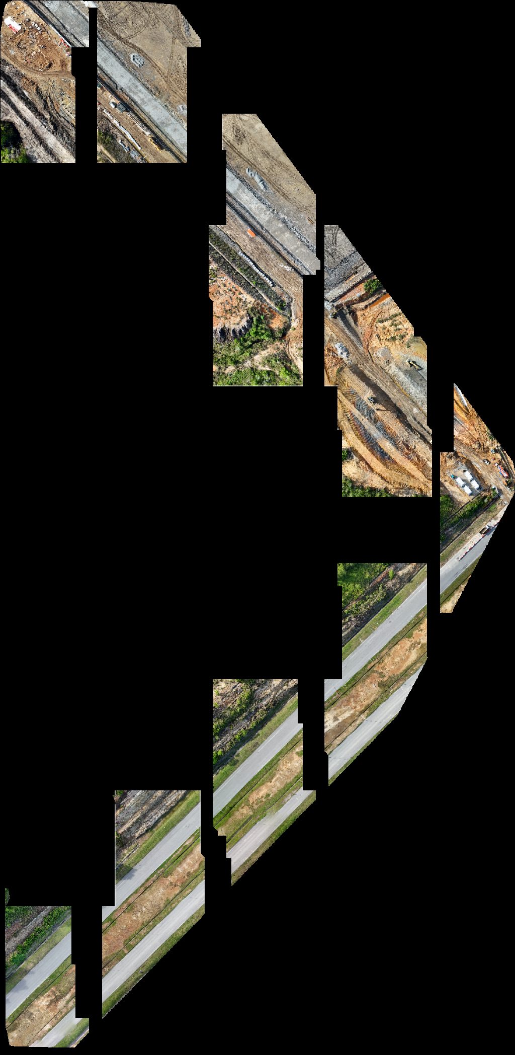 Drone map of GRF Site office Project Signboard in Similajau Aerial drone map in Bintulu, Sarawak, MY