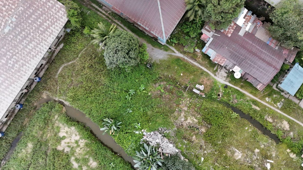 Drone 3d model of Asrama pekerja Lee LingTimber JBA TIMBER INDUSTRIES SDN BHD in Demak Laut Industrial Park Aerial drone 3d model in Kuching, Sarawak, MY