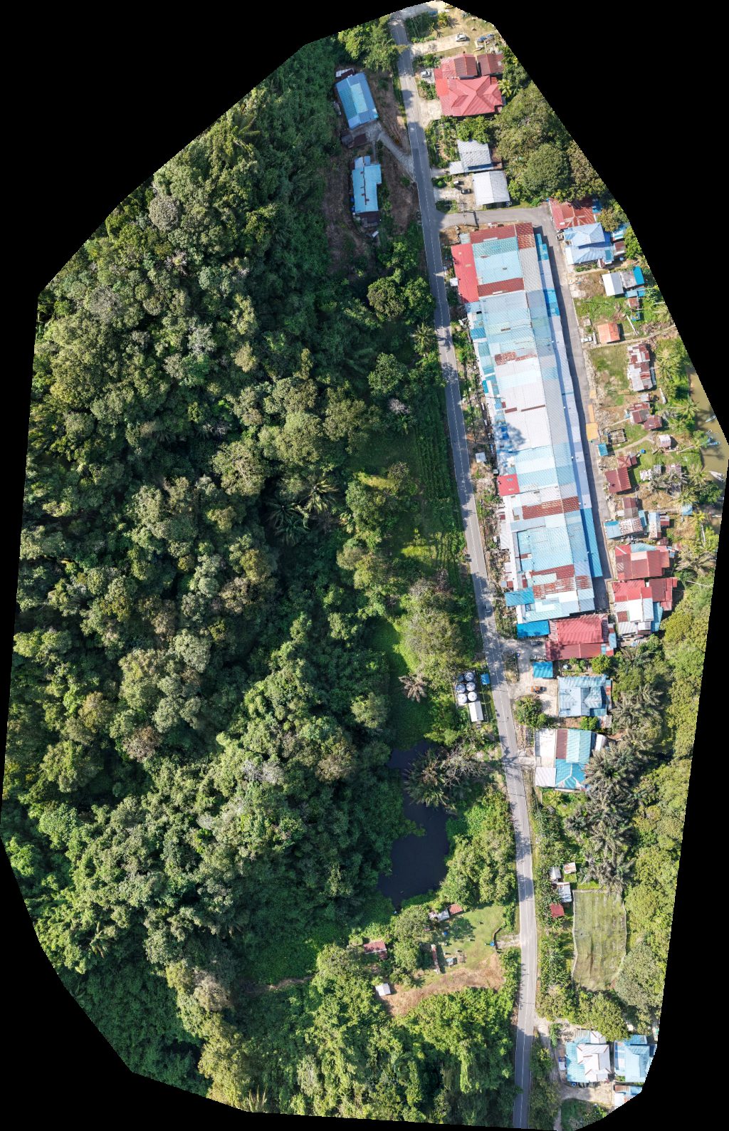 Drone map of Sepadi Booster Station Nanga Aerial drone map in Song, Sarawak, MY