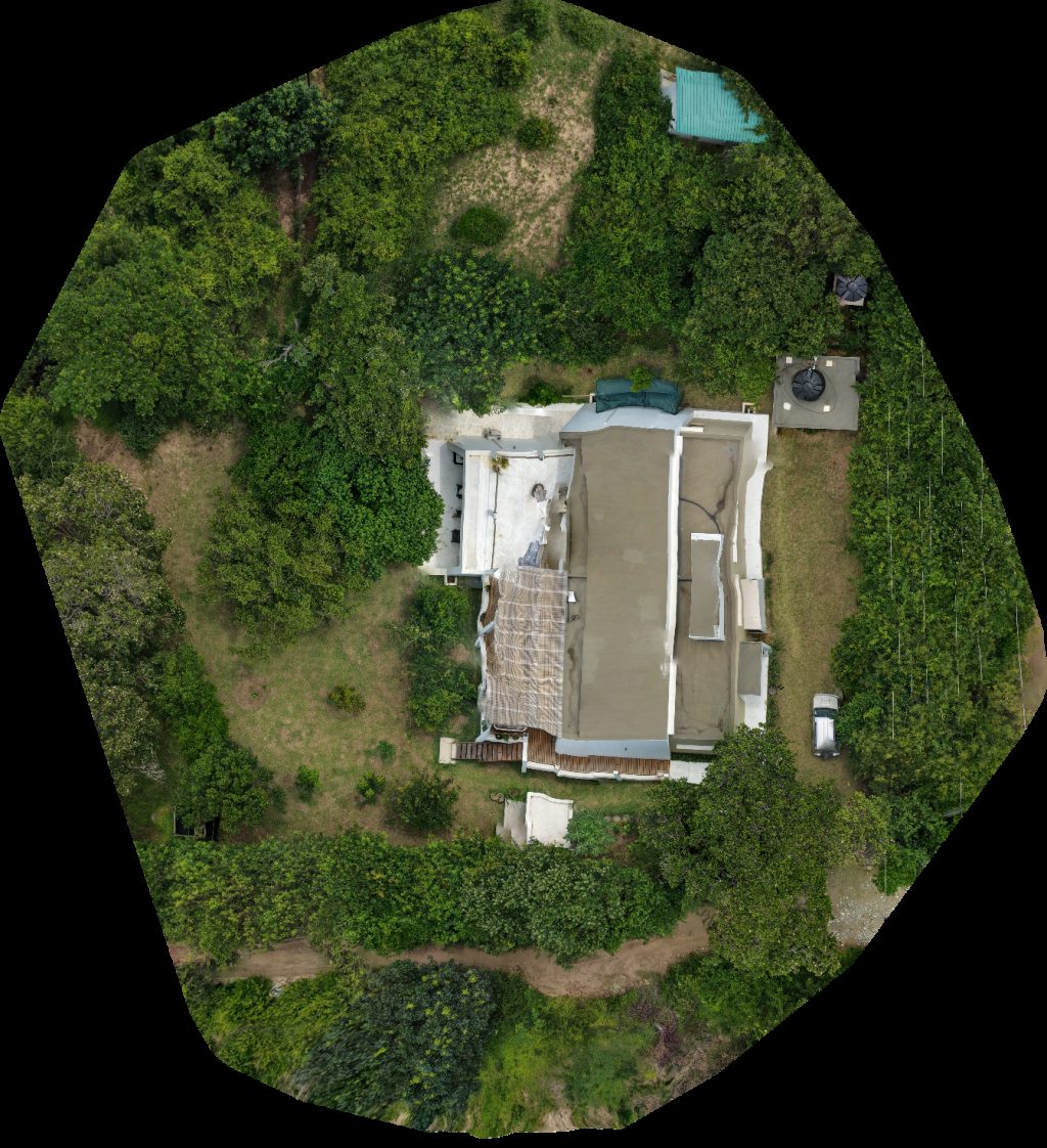 Drone map of Tropicana Guesthouse KUUSAMO Aerial drone map in Ponta do Ouro, Maputo, MZ