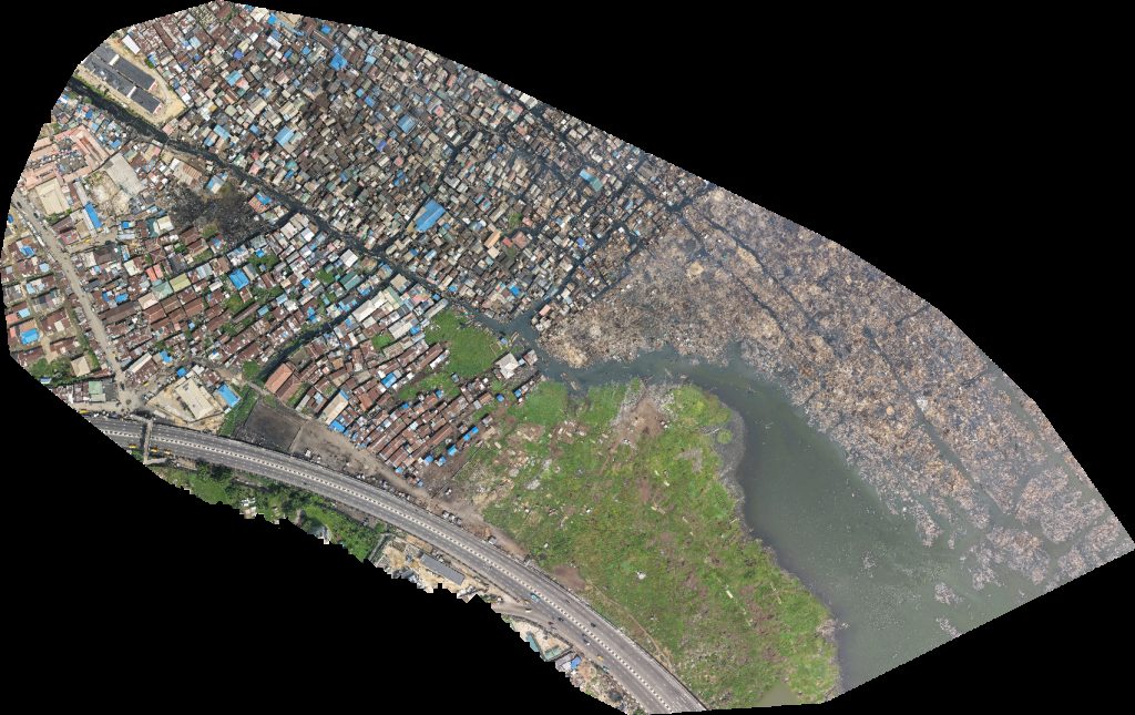Drone map of Akinbo Makoko Todo Oko Agbon in Lagos Mainland Aerial drone map in Lagos, La, NG
