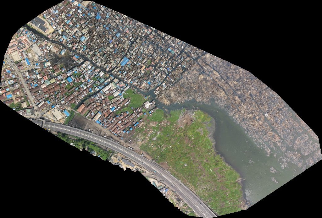 Drone map of Akinbo Makoko Todo Oko Agbon in Lagos Mainland Aerial drone map in Lagos, La, NG
