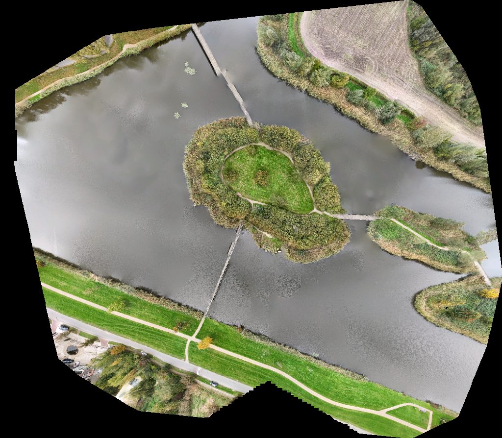 Drone map of Labzy EVBox Charging Station in Almere Haven Aerial drone map in Almere, Fl, NL