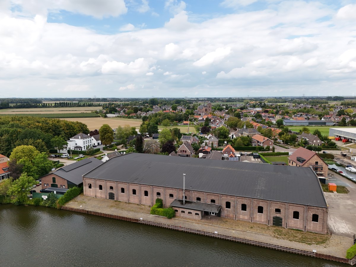 Drone 3d model of European Paper Converter Group B V Jachtwerf van der Krogt in b v Aerial drone 3d model in Oudenbosch, Nb, NL