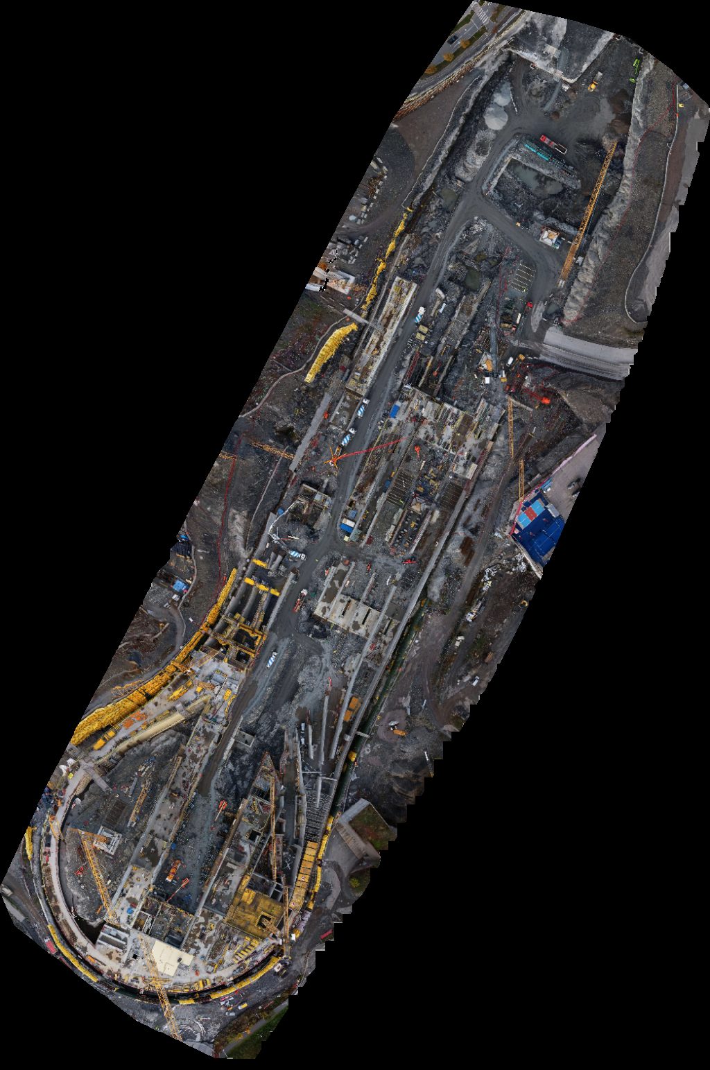 Drone map of Skanska Asfalt AS NFB Relocation Services Aerial drone map in Bærum, Akershus, NO