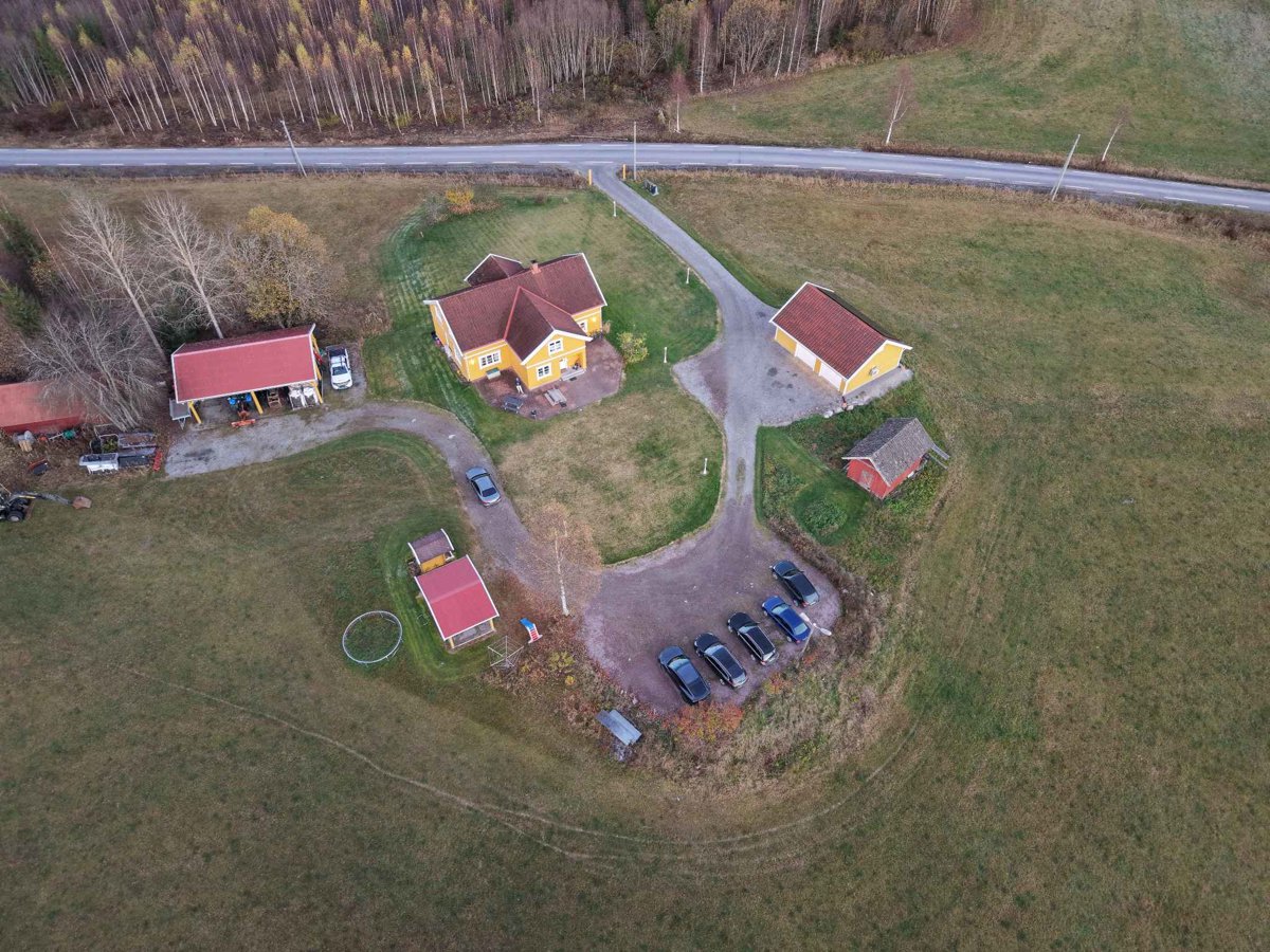 Drone 3d model of Skjukuåsen Krokfoss Aerial drone 3d model in Bjoneroa, Innlandet, NO