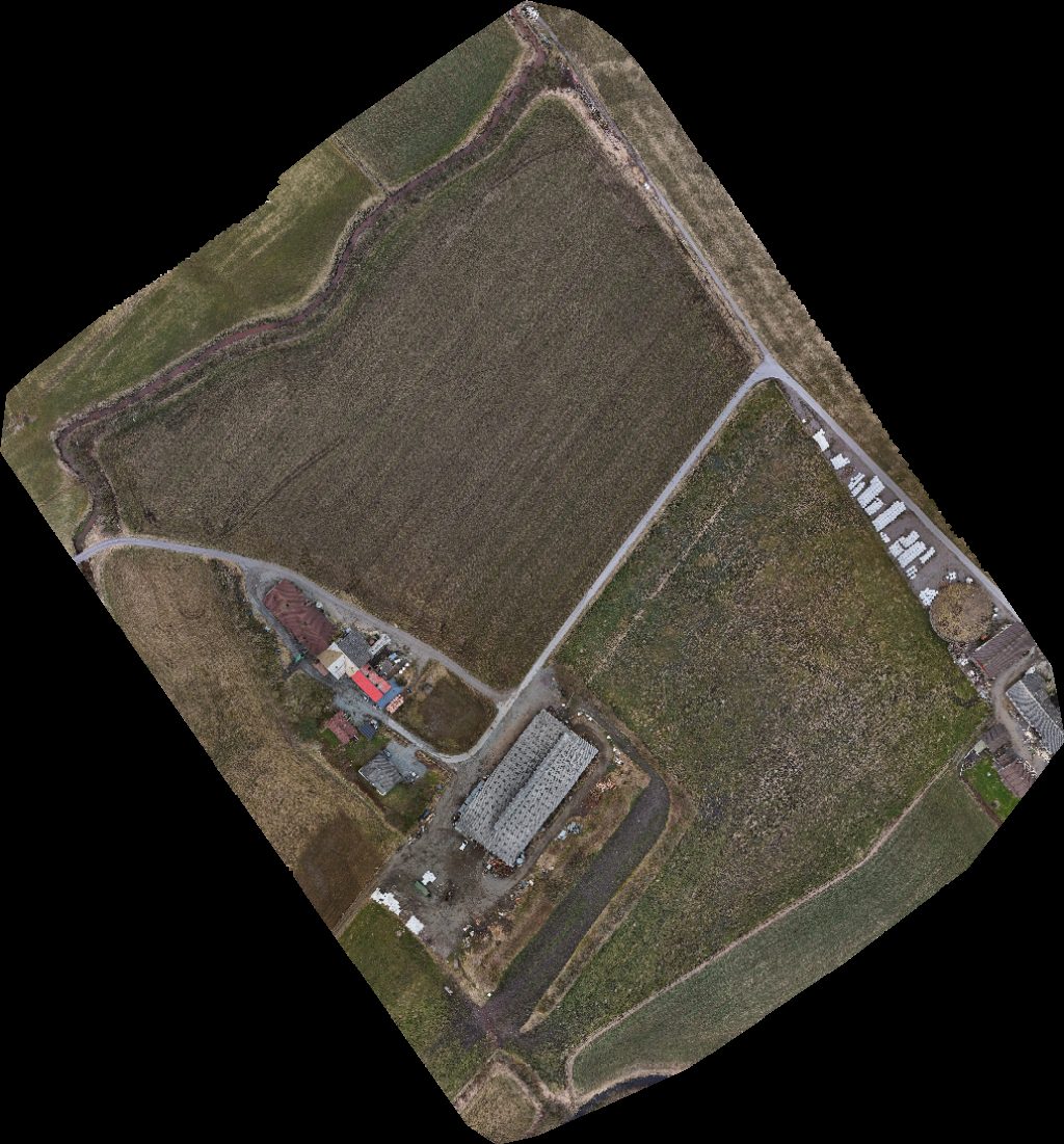 Drone map of Kvasselvbakken Gard Roar Nærland in jæren as Aerial drone map in Hå, Rogaland, NO
