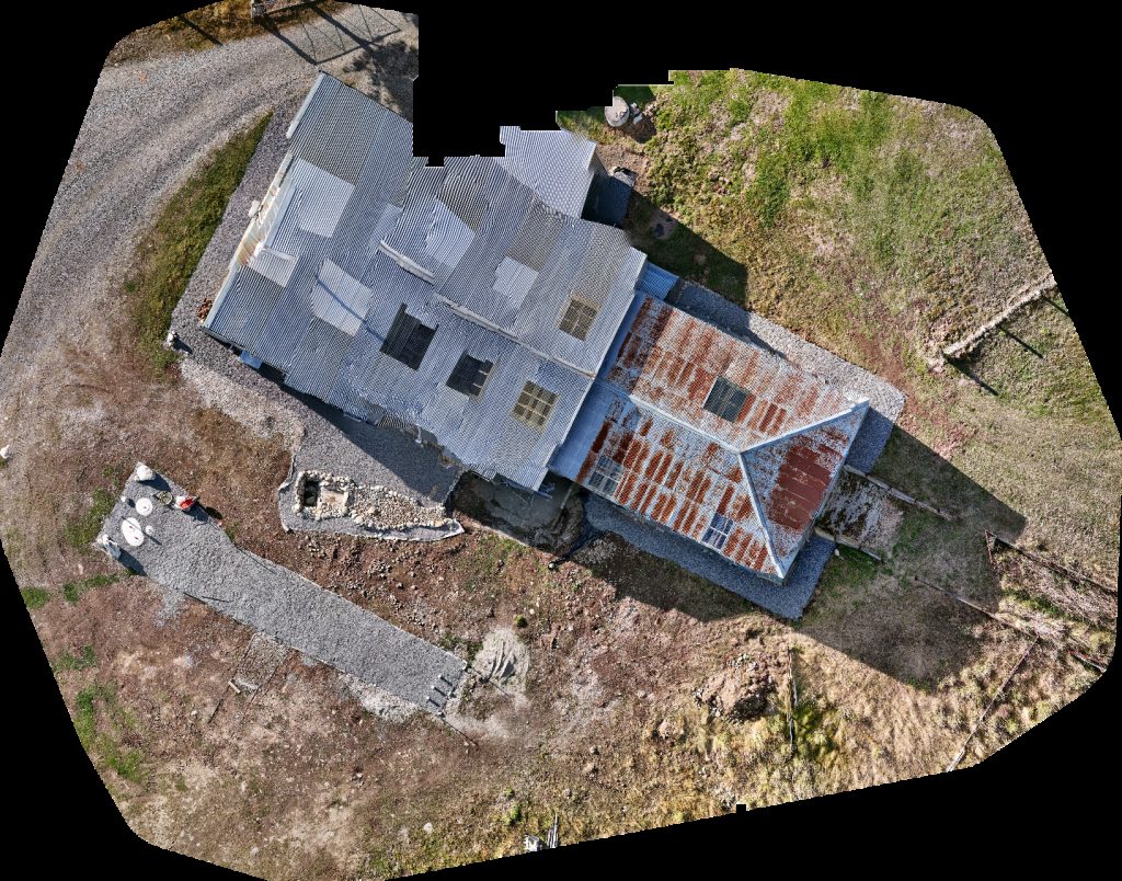 Drone map of Pukaki Lakeside Getaway NZ in mt cook lakeside Aerial drone map in Ben Ohau, Canterbury Region, NZ