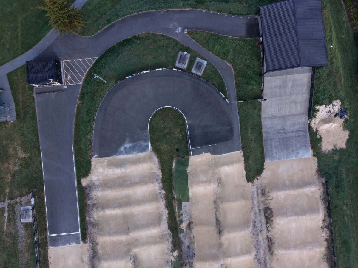 Drone 3d model of Hawke s Bay BMX Club Hawkes Pump Track By Velosolutions Aerial drone 3d model in Havelock North, Hawke S Bay Region, NZ