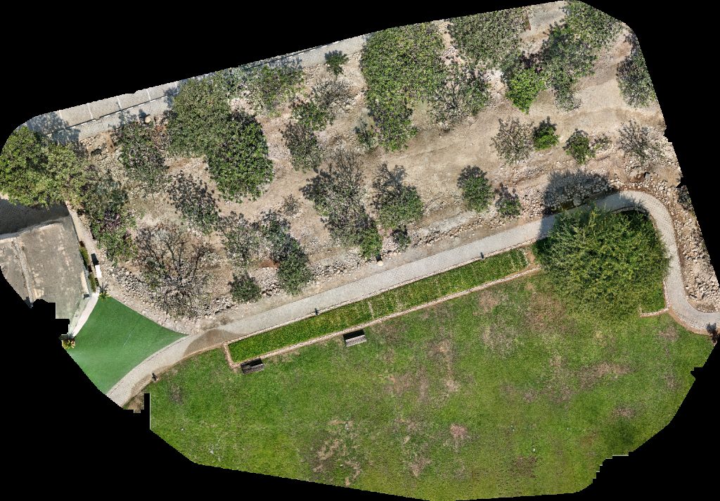 Drone map of Al Baleed Archaeological Site Archeological Park in Al Balid Aerial drone map in Salalah, Dhofar Governorate, OM