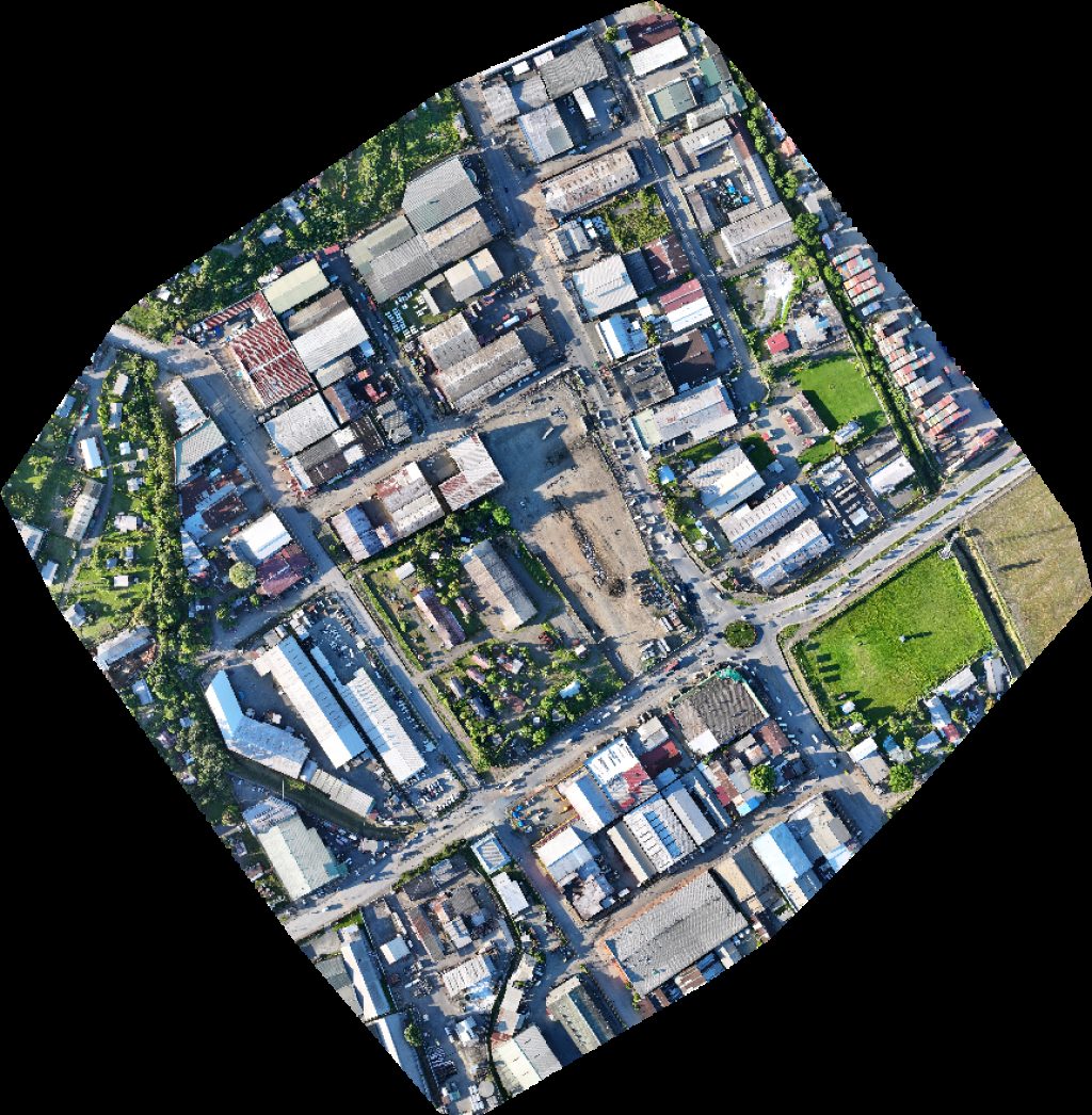 Drone map of Flex clothing Plaza Ideal Auto Parts Branch in lae plaza Aerial drone map in Lae, Morobe Province, PG