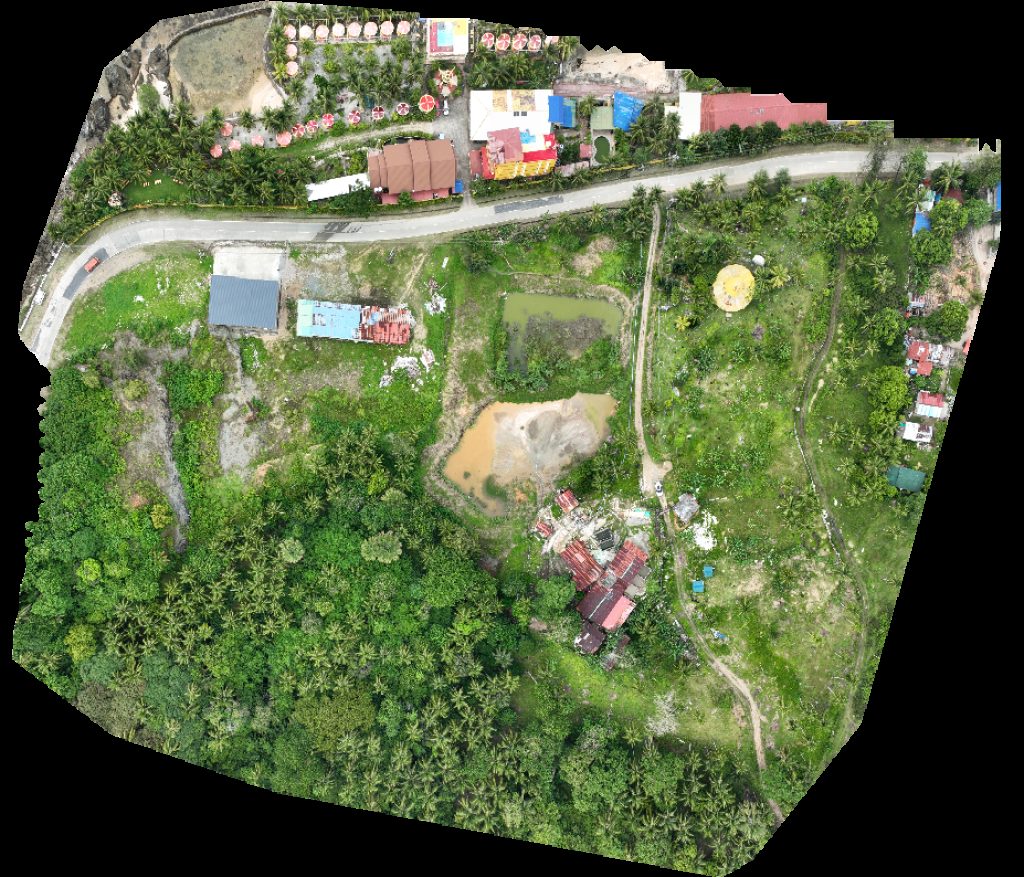 Drone map of AHC Beach Resort Peter van Gestel in beach resort Aerial drone map in Aroroy, Bicol, PH