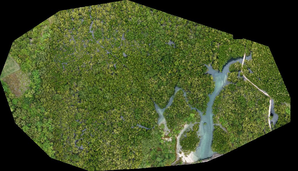 Drone map of Bazaar de Cabarian Ereño s meat frozen goods in beach resort Aerial drone map in Ligao City, Bicol, PH