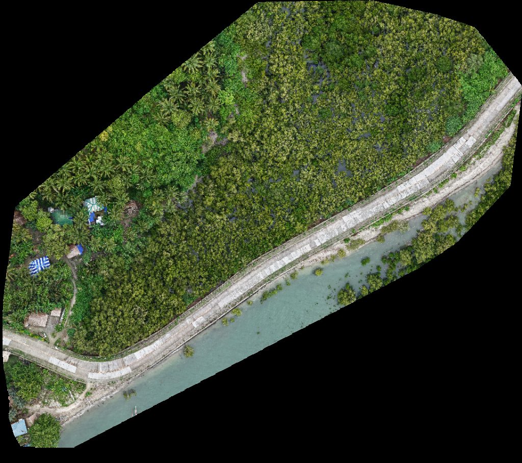 Drone map of Bazaar de Cabarian Yap Family Private Resort in beach resort Aerial drone map in Ligao City, Bicol, PH