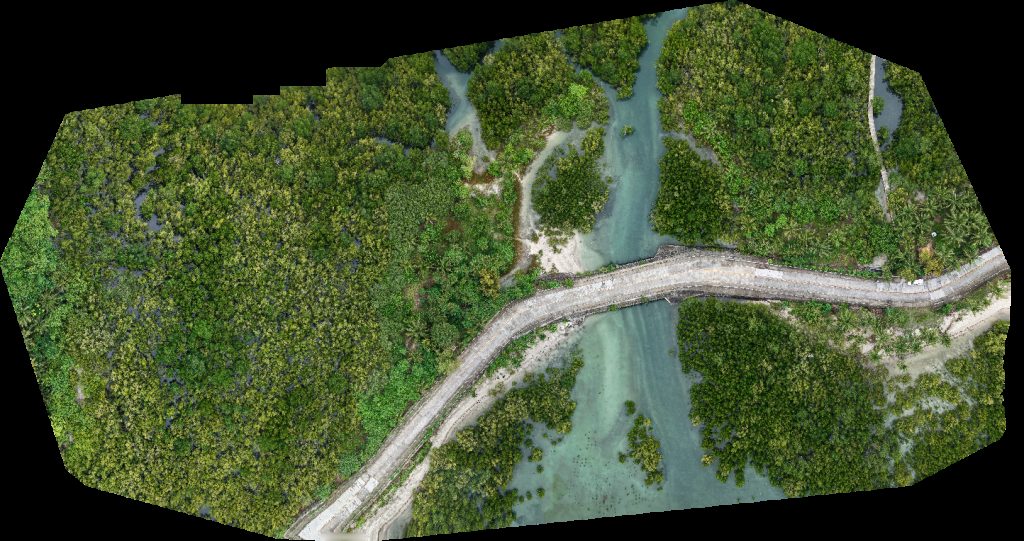 Drone map of Bazaar de Cabarian Yap Family Private Resort in beach resort Aerial drone map in Ligao City, Bicol, PH