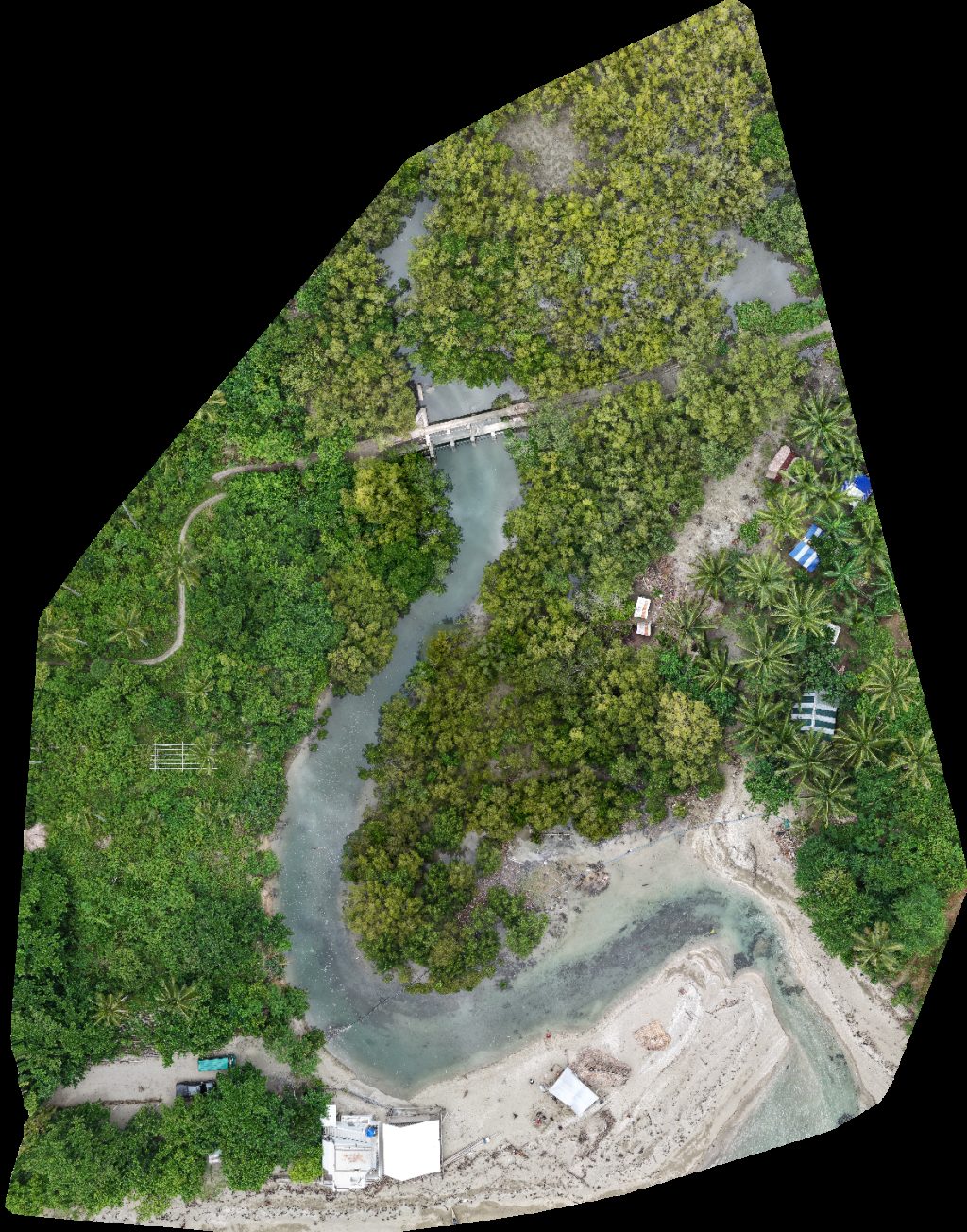 Drone map of Forest Bay Resort Jodel s Paradise in beach resort Aerial drone map in Ligao City, Bicol, PH