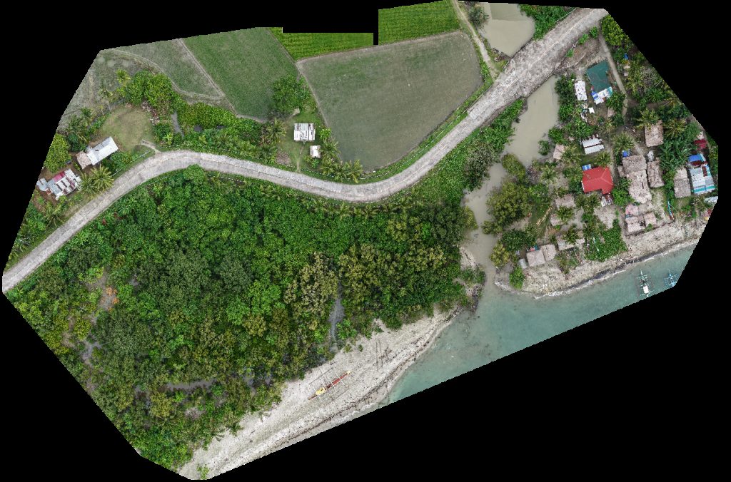 Drone map of Unica Hija Private Beach Resort Yap Family in beach resort Aerial drone map in Ligao City, Bicol, PH