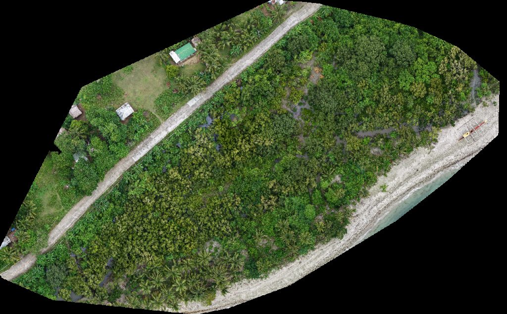 Drone map of Unica Hija Private Beach Resort Yap Family in beach resort Aerial drone map in Ligao City, Bicol, PH