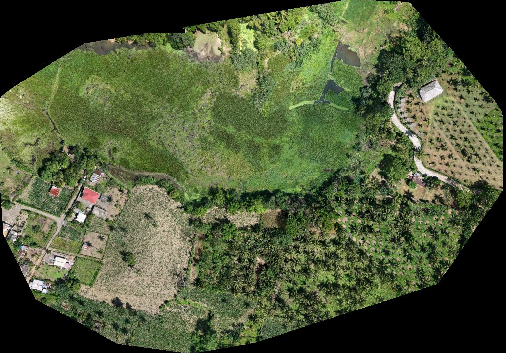 Drone map of Busay lake Malasa Pares ni Yuy Aerial drone map in Oas, Bicol, PH