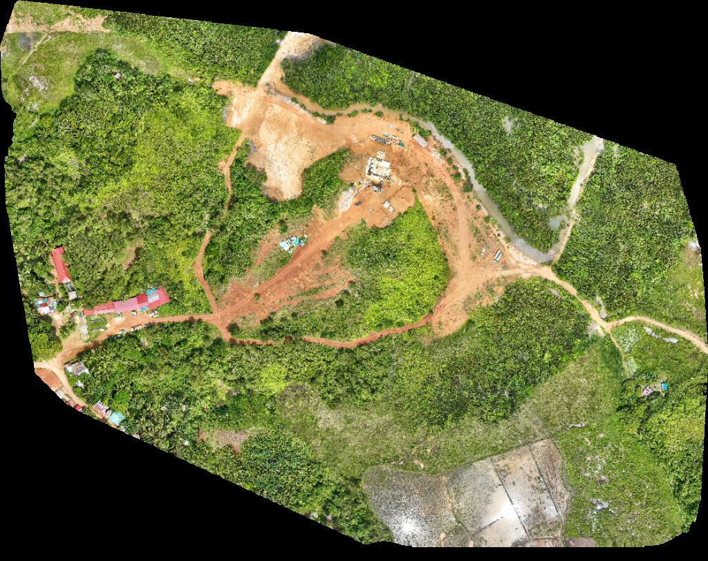 Drone map of SDD Dream Place domengo deleno in de oro Aerial drone map in Paracale, Bicol, PH