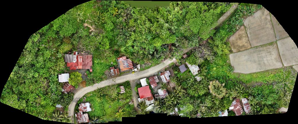 Drone map of Mat i NHS Brgy Cemetery in mat i Aerial drone map in Las Nieves, Caraga, PH