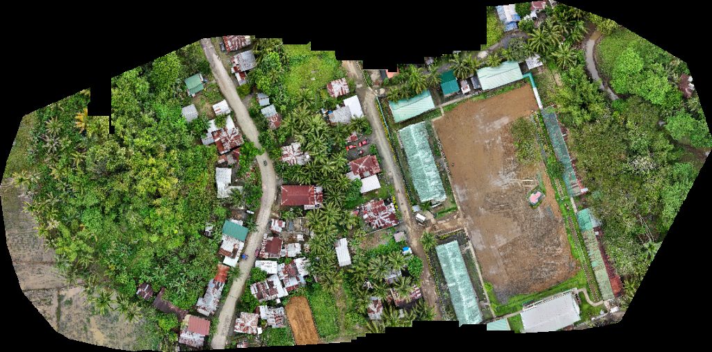 Drone map of Mat i NHS Brgy Cemetery in mat i Aerial drone map in Las Nieves, Caraga, PH