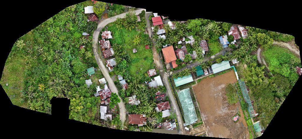 Drone map of Mat i NHS Brgy Cemetery in mat i Aerial drone map in Las Nieves, Caraga, PH